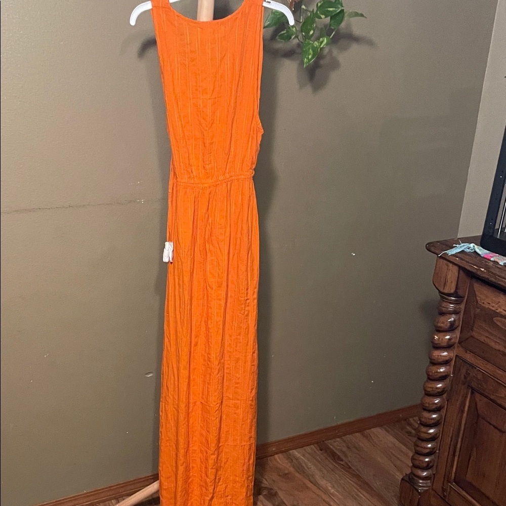 NWT L*Space Orange cut out Maxi Dress - Picture 6 of 9